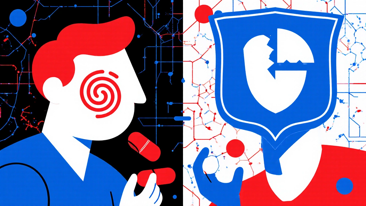 Contrasting images of failed vs successful antibiotic treatment due to proper timing.