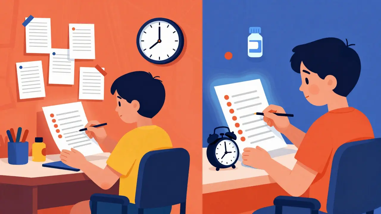 A child’s daily routine contrasted between chaos and structure using Bauhaus design.